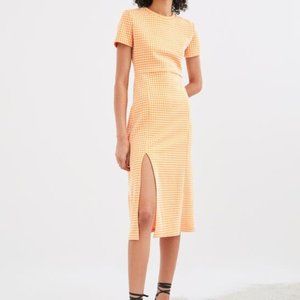 Zara Yellow Gingham Dress | Small